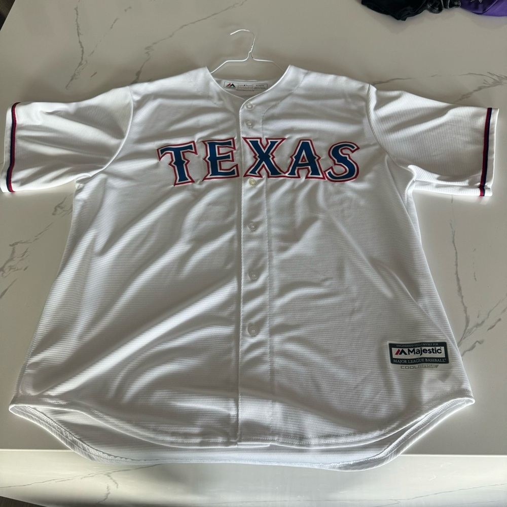 Texas Rangers Rougned Odor #12 Majestic Jersey Size XL Sewn Baseball MLB